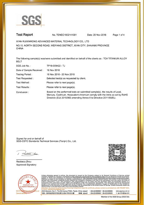 Certificate Of Honor